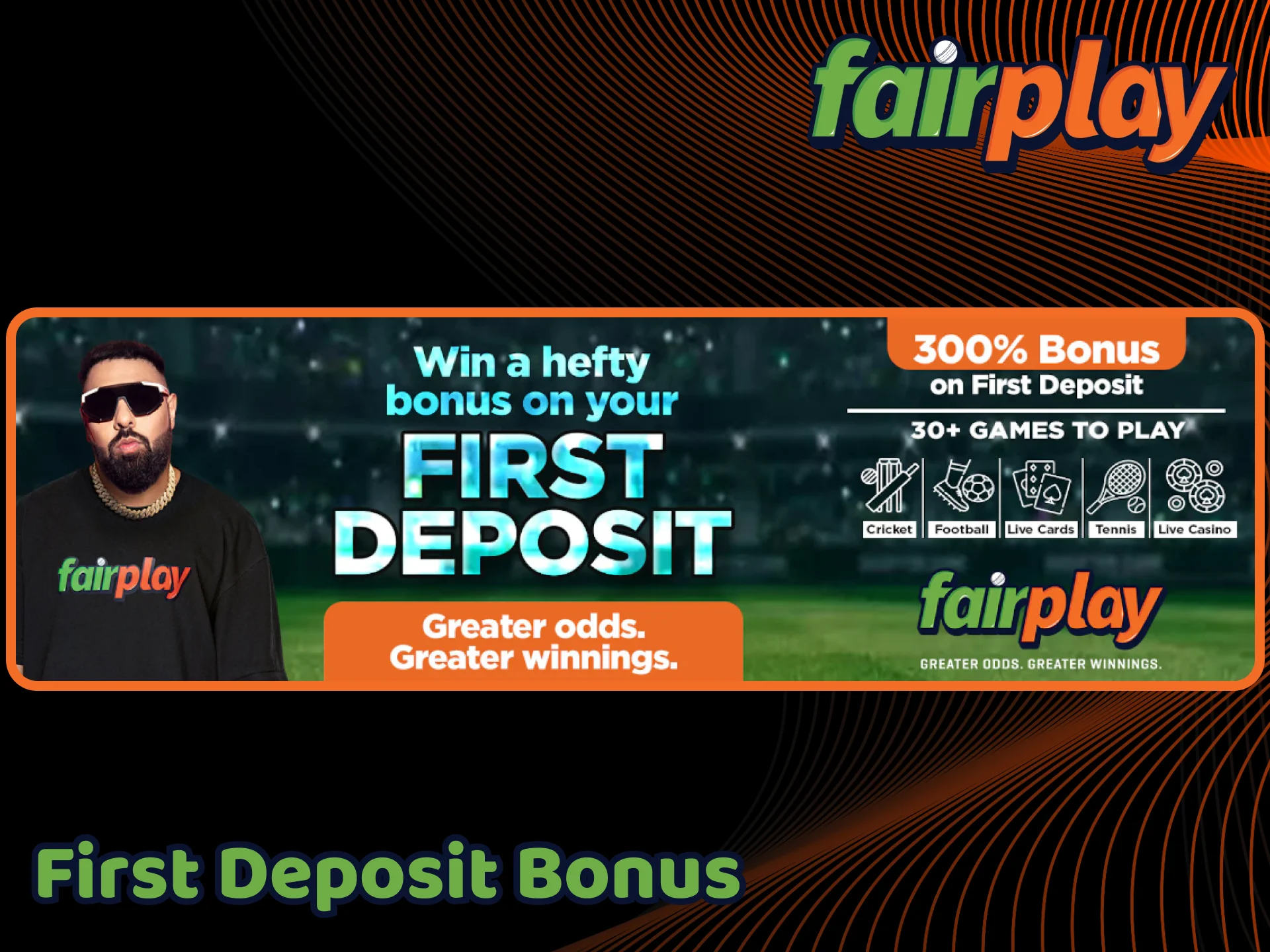 Make a deposit into your FairPlay account to claim your welcome bonus.
