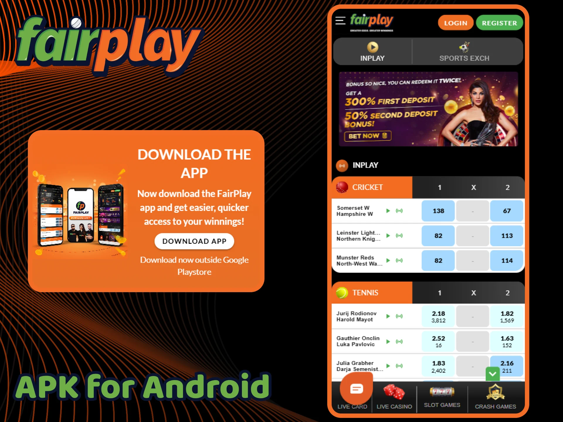 Download the FairPlay APK file for Android devices.