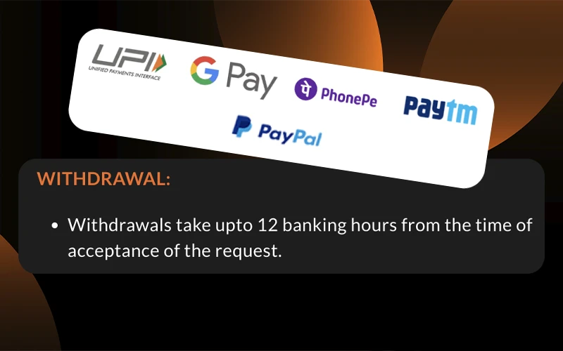 FairPlay works with the fairest and fastest payment systems for withdrawals.